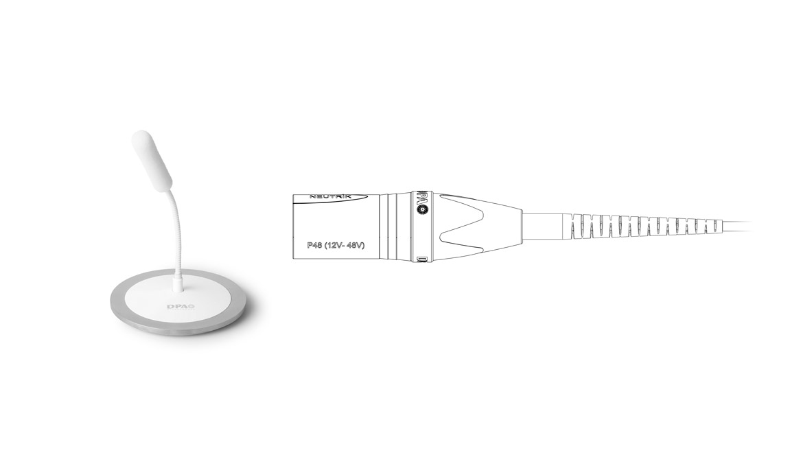 DPA 4098 Ceiling white XLR
