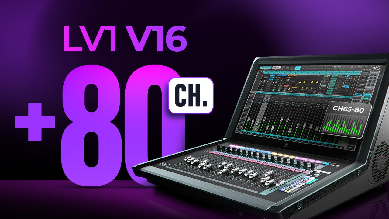 LV1 v16 与 80-Channel Mixer Expansion 新功能