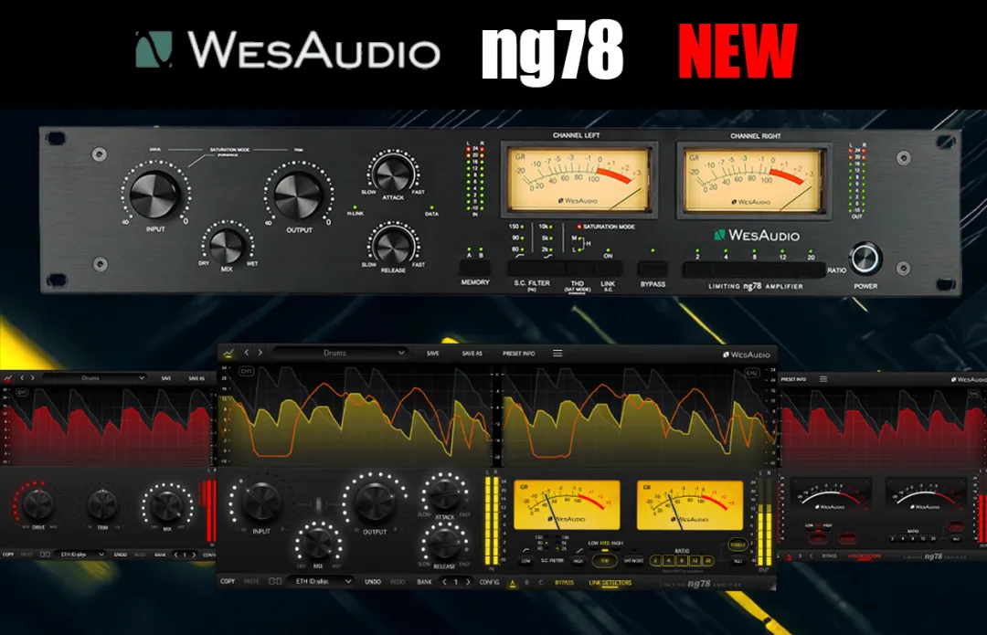 WesAudio NG78：把经典FET压缩器，带进全数字控制时代