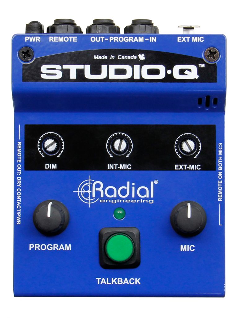 Radial StudioQ 功能视图