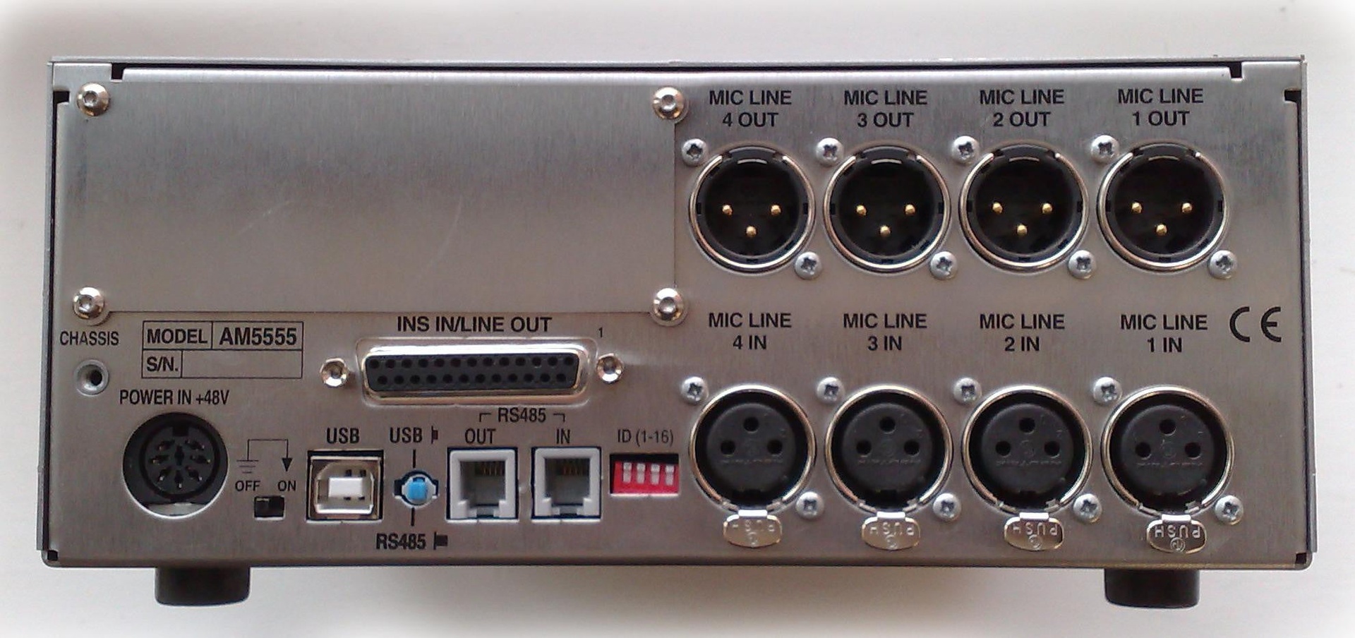 AMS Neve 4081 rear panel