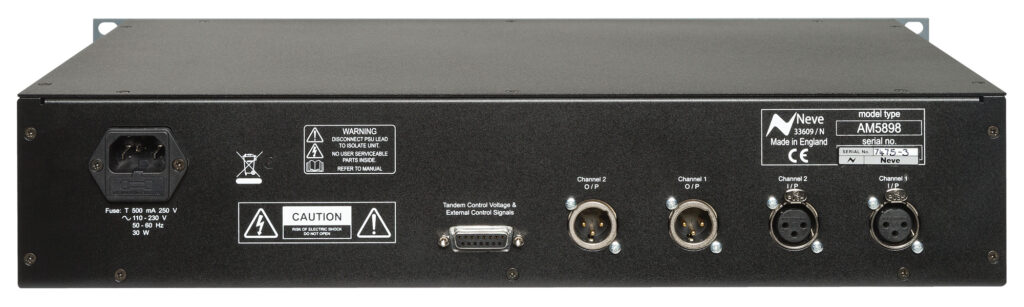 AMS Neve 33609/N rear panel