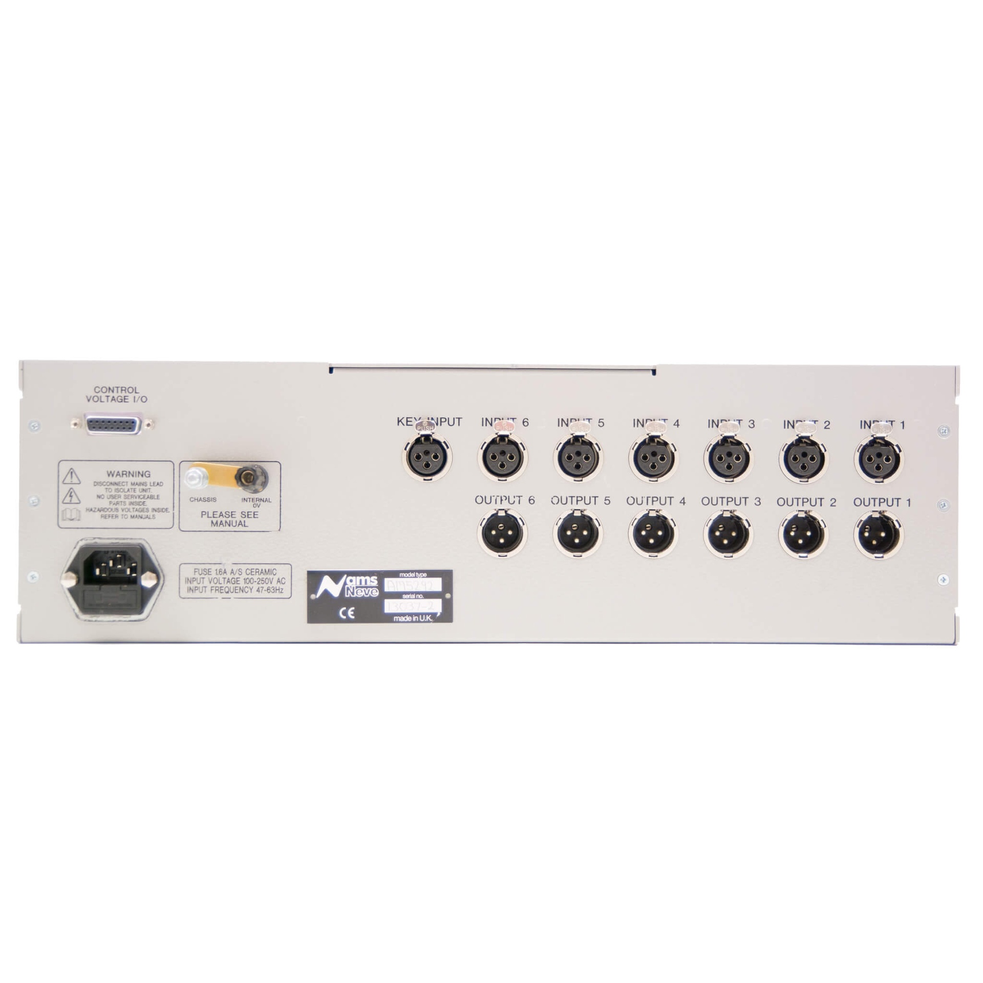 AMS Neve 8051 rear panel