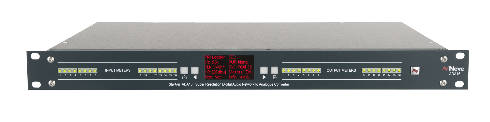AMS Neve StarNet ADA16 rear panel