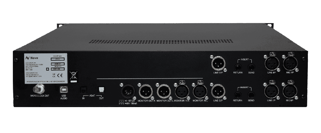 AMS Neve 1073DPX-D Rear Panel