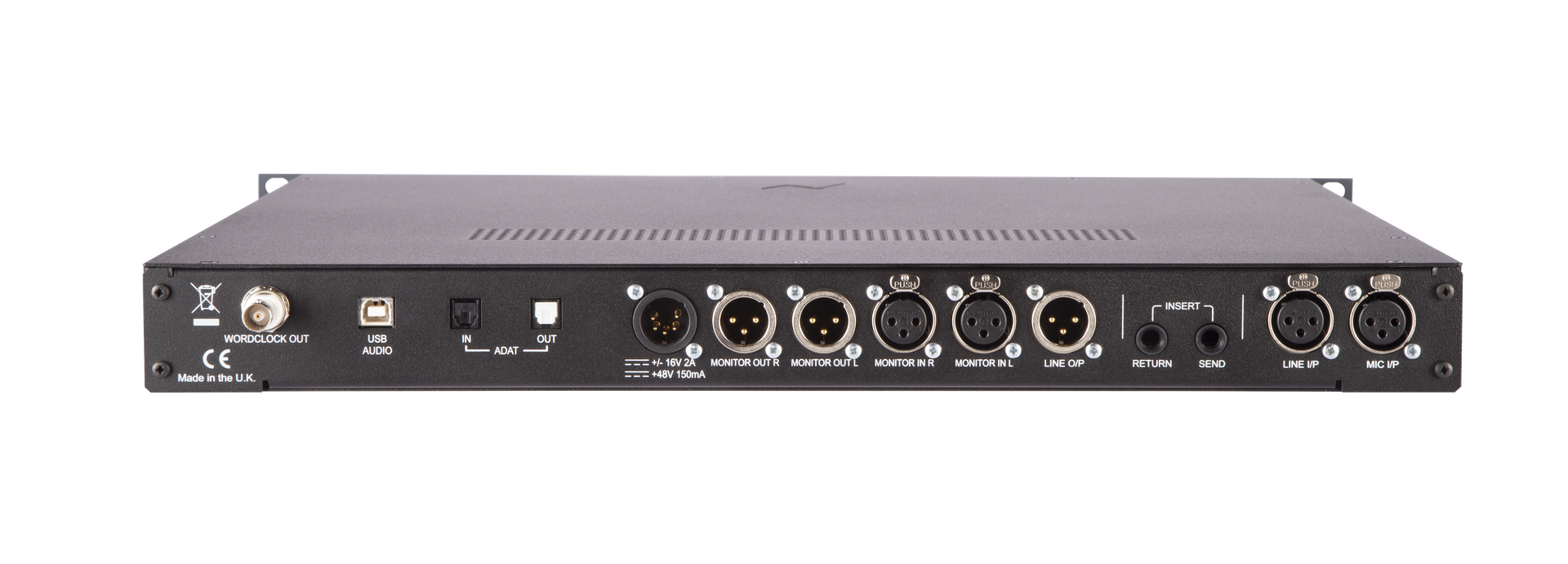 AMS Neve 1073 SPX-D rear panel