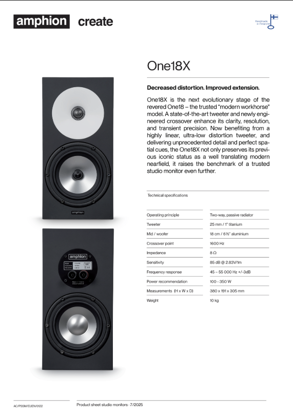 Amphion One18X