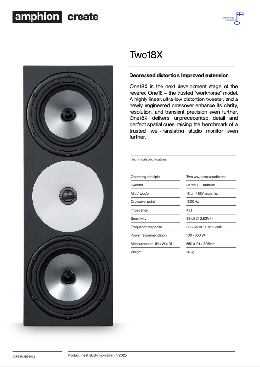 Amphion Two18X