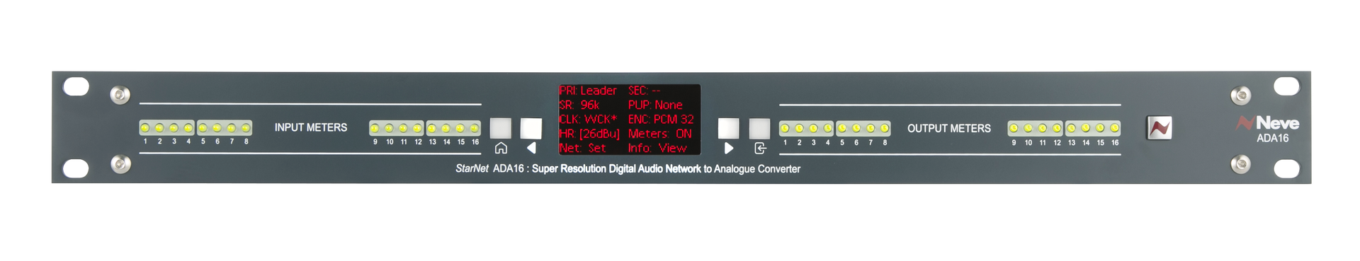 AMS Neve StarNet ADA16 front panel